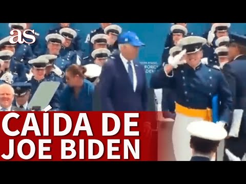 JOE BIDEN | CAÍDA del PRESIDENTE de ESTADOS UNIDOS en la US Air Force Academy | Diario AS