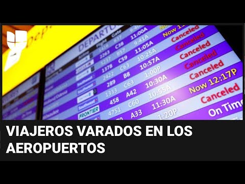 Las tormentas y la escasez de personal siguen provocando cancelaciones de vuelos en EEUU