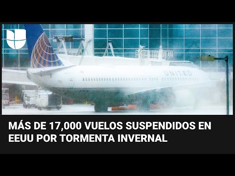 Miles de viajeros en EEUU resultan afectados por cancelación de vuelos debido al mal tiempo