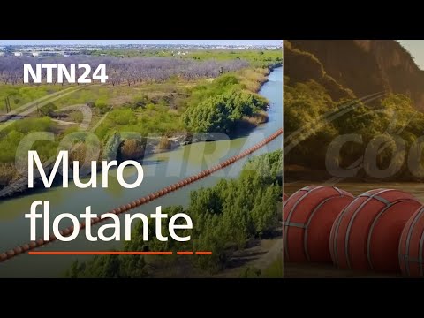 Texas anunció la construcción de un muro fronterizo flotante en el Río Grande