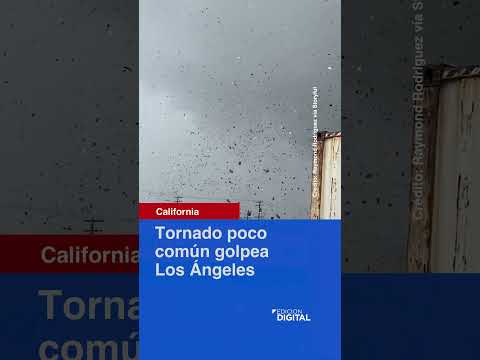 Tornado causa destrucción en Los Ángeles