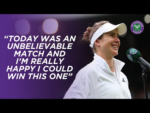 Elina Svitolina feeling "unbelievable" after beating World No.1 in Quarter-Final | Wimbledon 2023