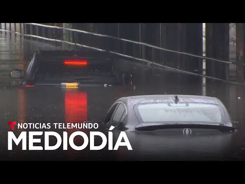 Tormentas causan inundaciones en Chicago y Nueva York | Noticias Telemundo