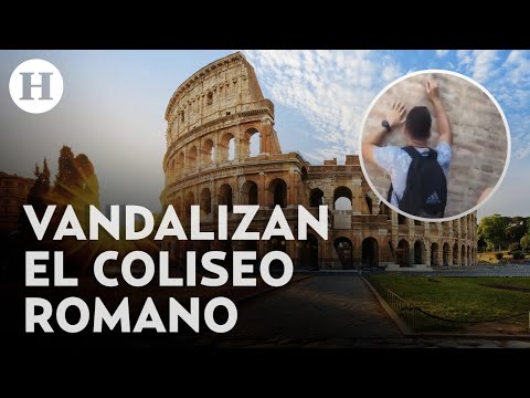 Turista vandaliza paredes del Coliseo Romano: ahora lo buscan las autoridades