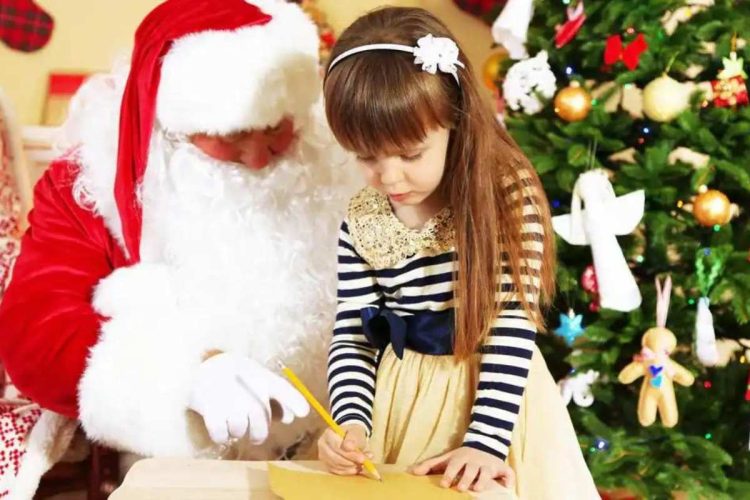 Niños de Ucrania escriben sus cartas a papá Noel