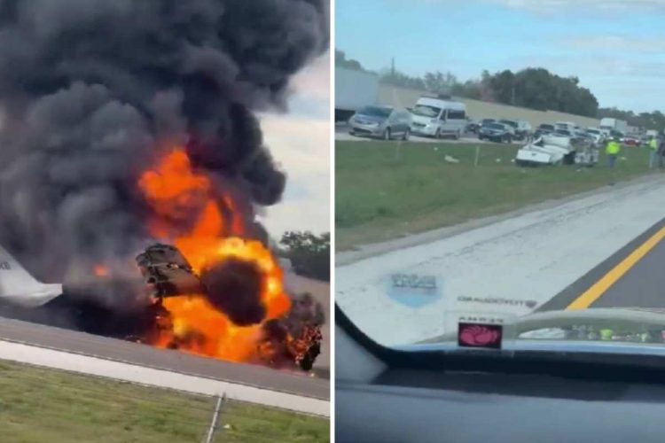 Avioneta se accidenta en una autopista en Florida