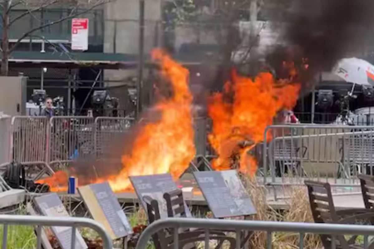 Un hombre se prendió fuego frente al tribunal