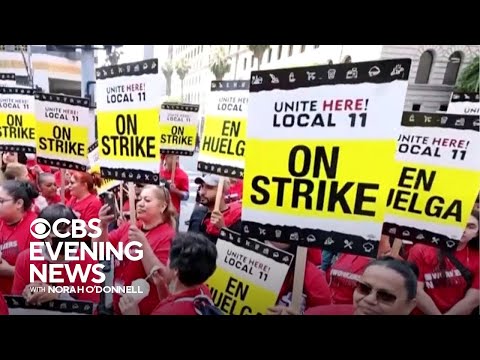 Thousands of Los Angeles hotel workers go on strike