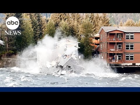 'This is a very rare event': Glacial break causes major flooding in Alaska | GMA